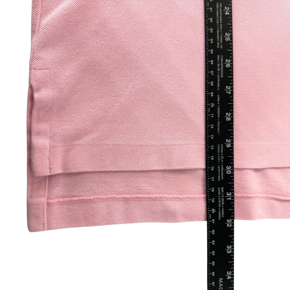 Vtg. Y2K Polo Ralph Lauren Classic Fit Short Sleeve Cotton Polo Shirt Pink Large - Picture 12 of 13